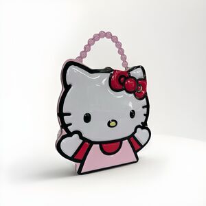 BIN3 #1 Hello Kitty Metal Tin Lunchbox Bag Purse Tin Box Co Sanrio Gift Decor